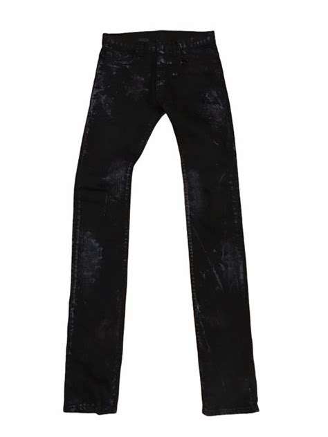 Dior Homme Paint Splatter Skinny Jeans 